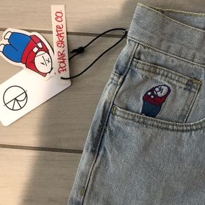 Brand New Polar Skate Co. Big Boys Shorts Denim Small